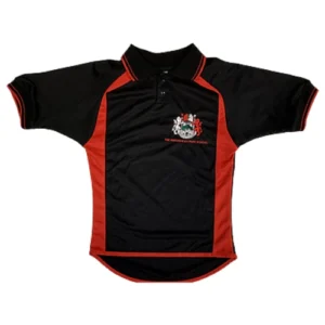 Black /Red Birkenhead PE Polo Shirt (Girls)