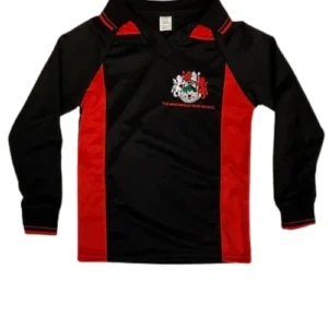 Black and Red Birkenhead Football Shirt (Boys)