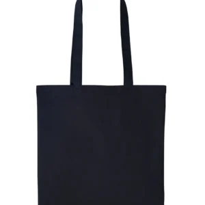 Long handle Cotton Tote Bag Black