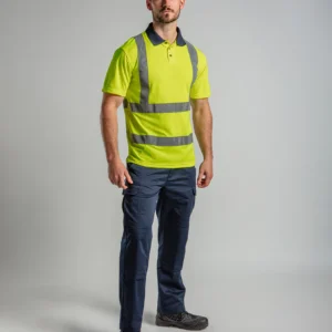 PRO TRX High Visibility Polo - Yellow Front